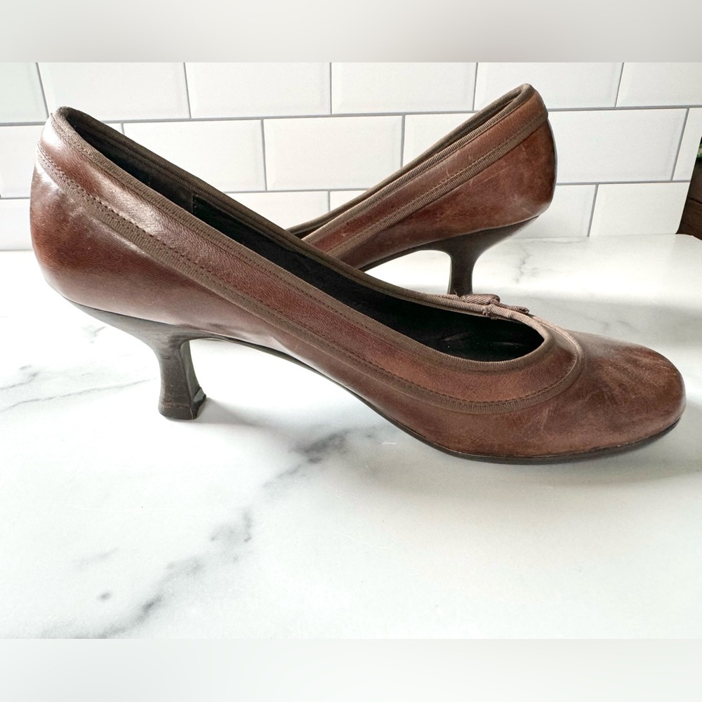 Steve Madden Brown Leather High Heels - Picture 5 of 8